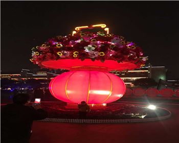 寧夏西安蓮湖區(qū)2019年元旦、春節(jié)亮化工程案例